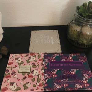 Three eyeshadow palettes from boxycharm